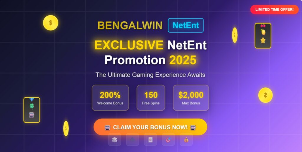 NetEnt Promotion 2025: Bengalwin's Best Games & Top Rewards 2 Netent Promotion 2025