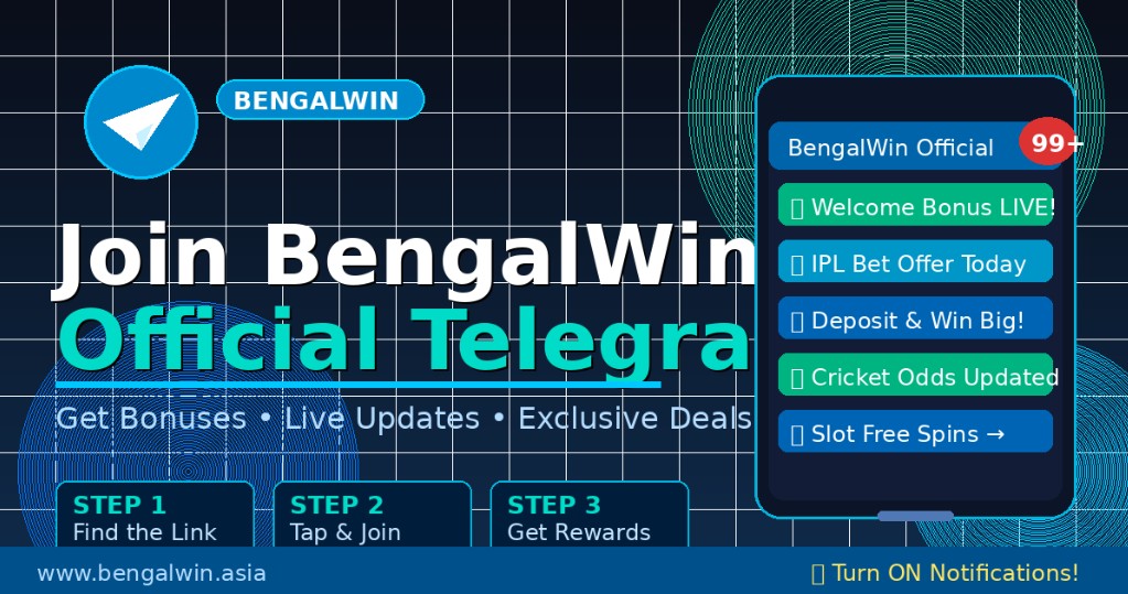 Join Bengalwin's Official Telegram Channel & Earn Free Credits 3 Bengalwin's Official Telegram Channel