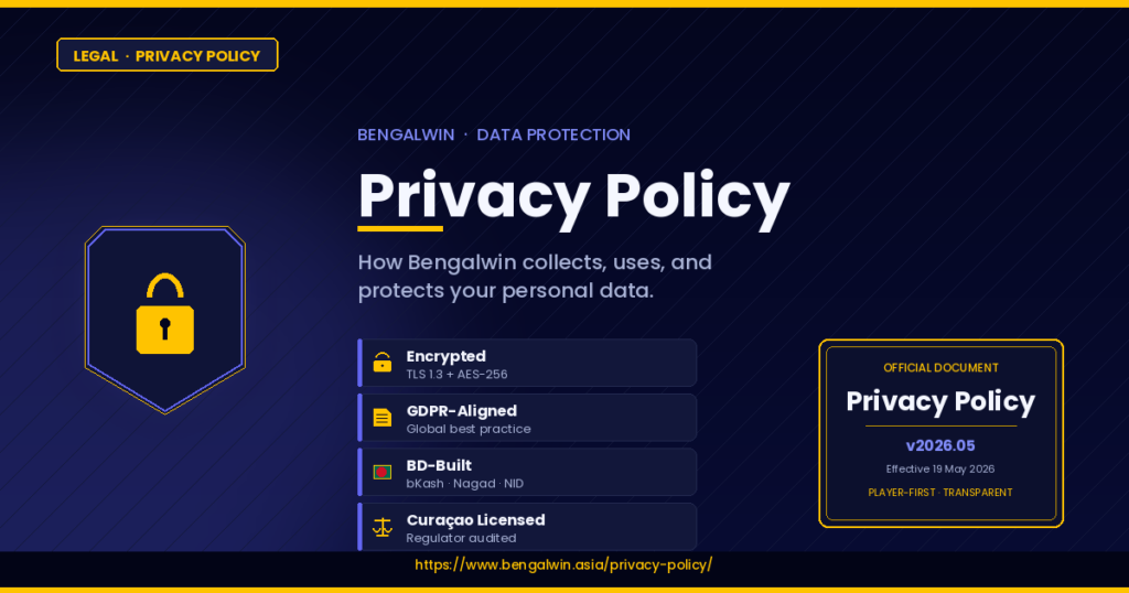 Privacy Policy (2026): Bengalwin Protects Your Data Safely 2 Bengalwin Privacy Policy (2026): How We Protect Your Data Safely